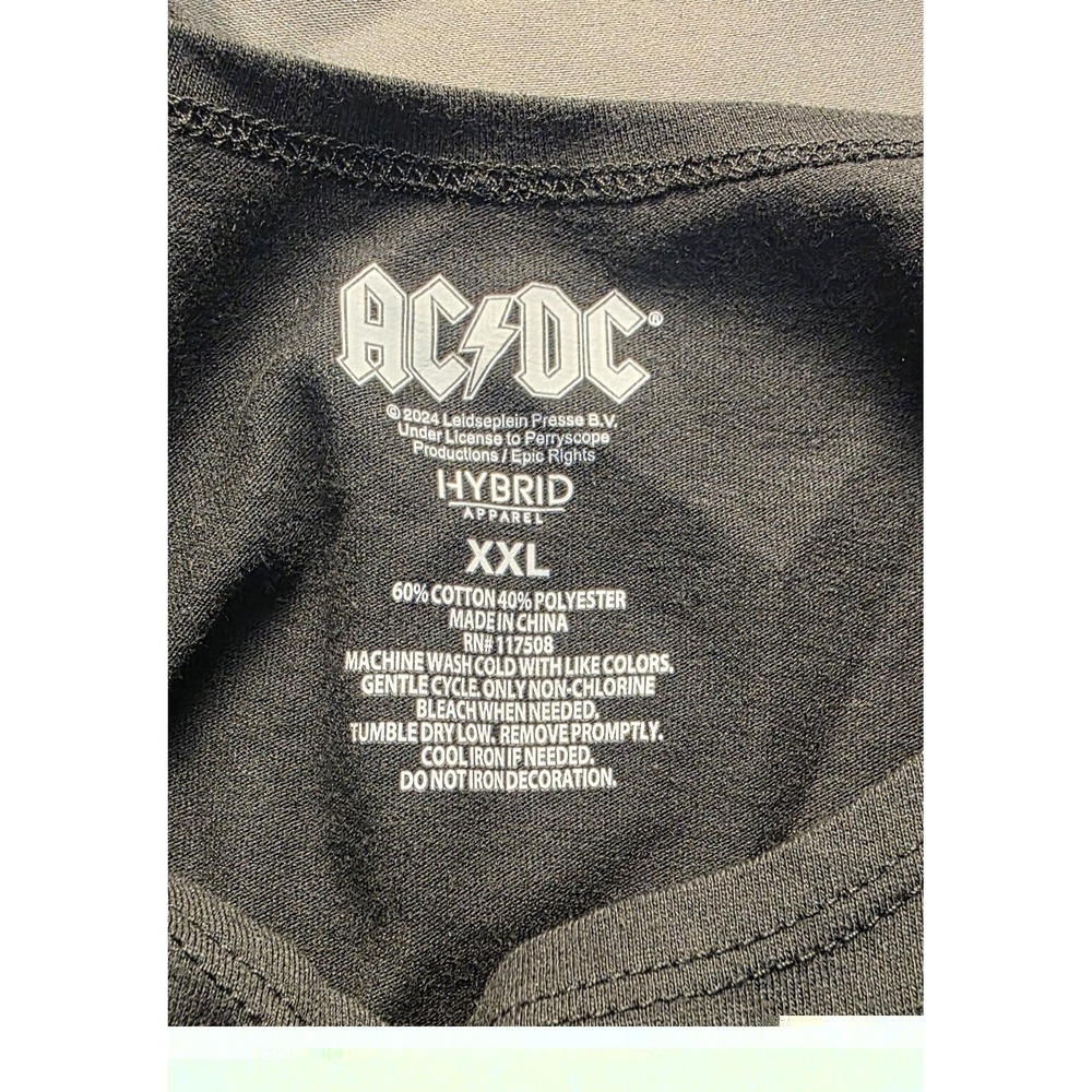 AC/DC High Voltage Tank Top Mens XXL Black Rock Band Graphic Sleeveless NWT - Picture 3 of 7